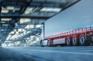 an ambient transport haulage lorry